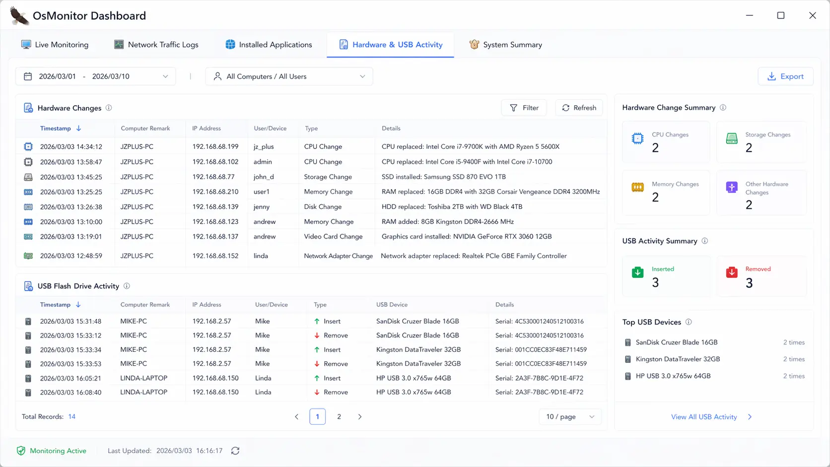 osmonitor-hardware-change-monitoring-logs